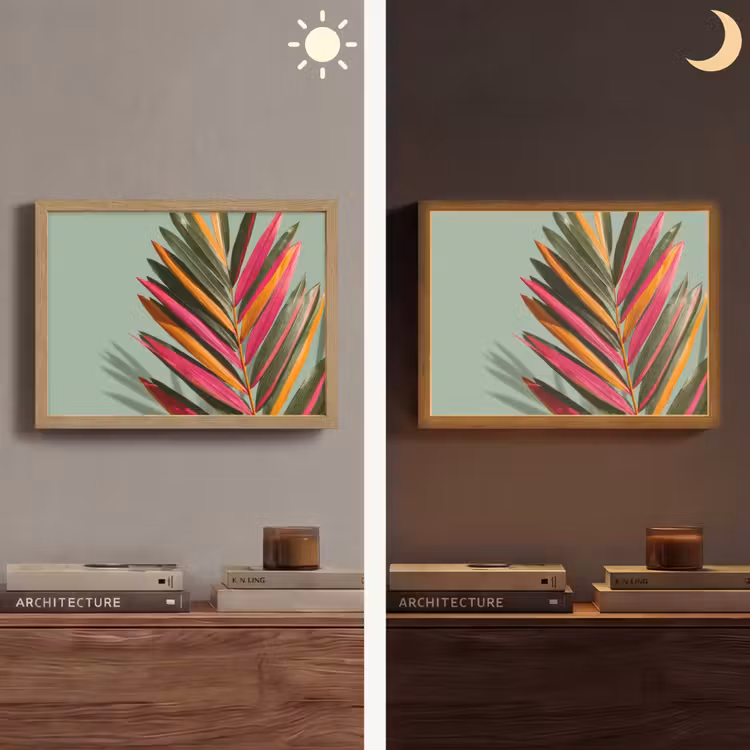 Lightbox - Wandlamp - Tak - Bladeren - Kleurrijk - Schaduw — 6