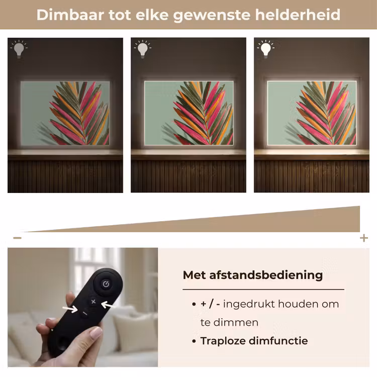 Lightbox - Wandlamp - Tak - Bladeren - Kleurrijk - Schaduw — 9