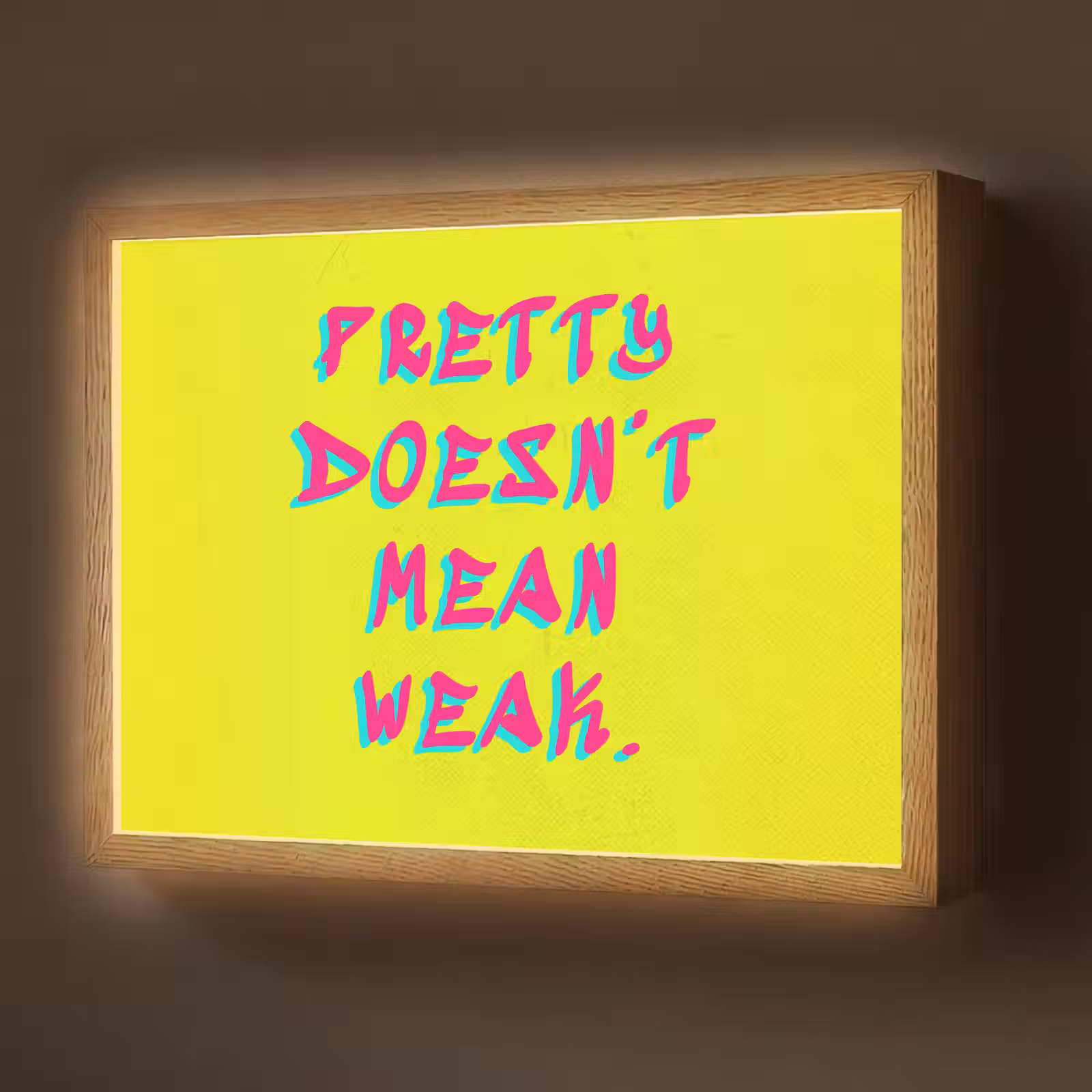 Lightbox - Wandlamp - Quote - Minimalistisch - Kleurrijk — 1