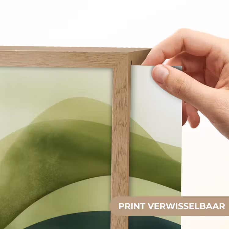 Lightbox - Wandlamp - Golven - Abstract - Lichtgroen - Sierlijk — 5