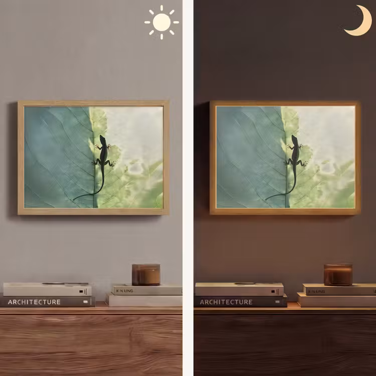 Lightbox - Wandlamp - Hagedis - Blad - Nerven - Groen — 6