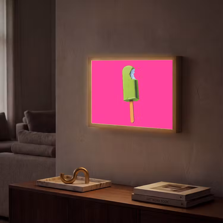 Lightbox - Wandlamp - Ijsje - Stokje - Minimalistisch - Groen — 2