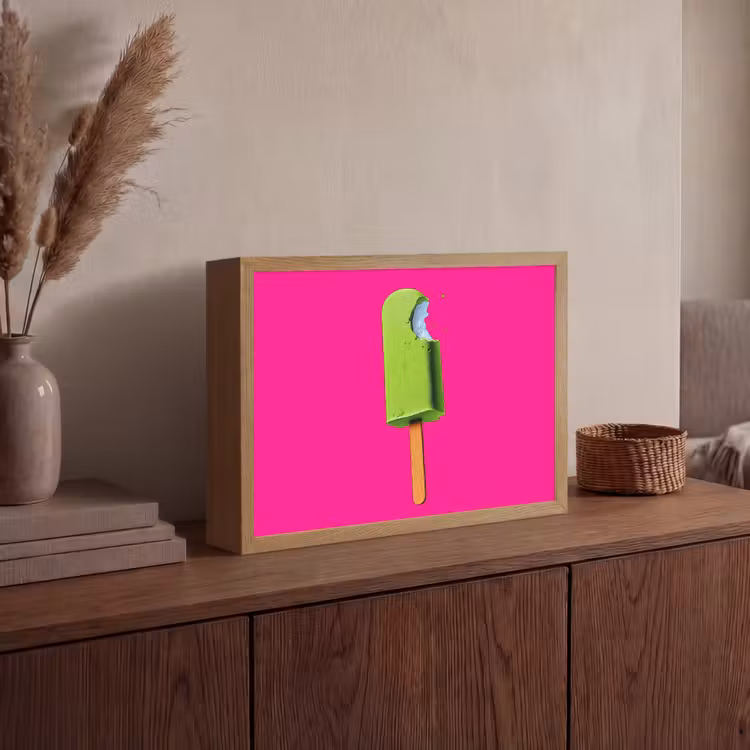 Lightbox - Wandlamp - Ijsje - Stokje - Minimalistisch - Groen — 4