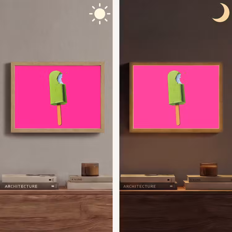 Lightbox - Wandlamp - Ijsje - Stokje - Minimalistisch - Groen — 6