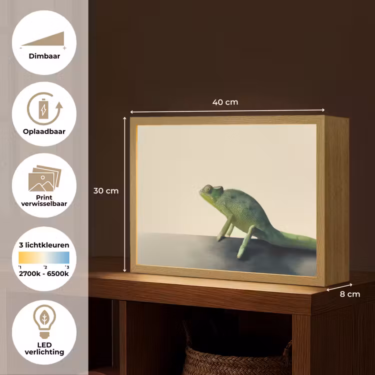 Lightbox - Wandlamp - Kameleon - Groen - Minimalistisch — 10