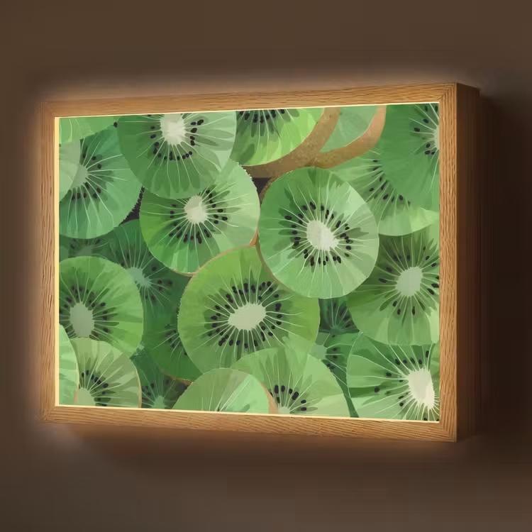 Lightbox - Wandlamp - Kiwi - Groen - Pitten — 1
