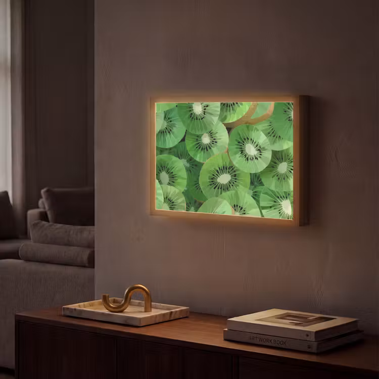 Lightbox - Wandlamp - Kiwi - Groen - Pitten — 2