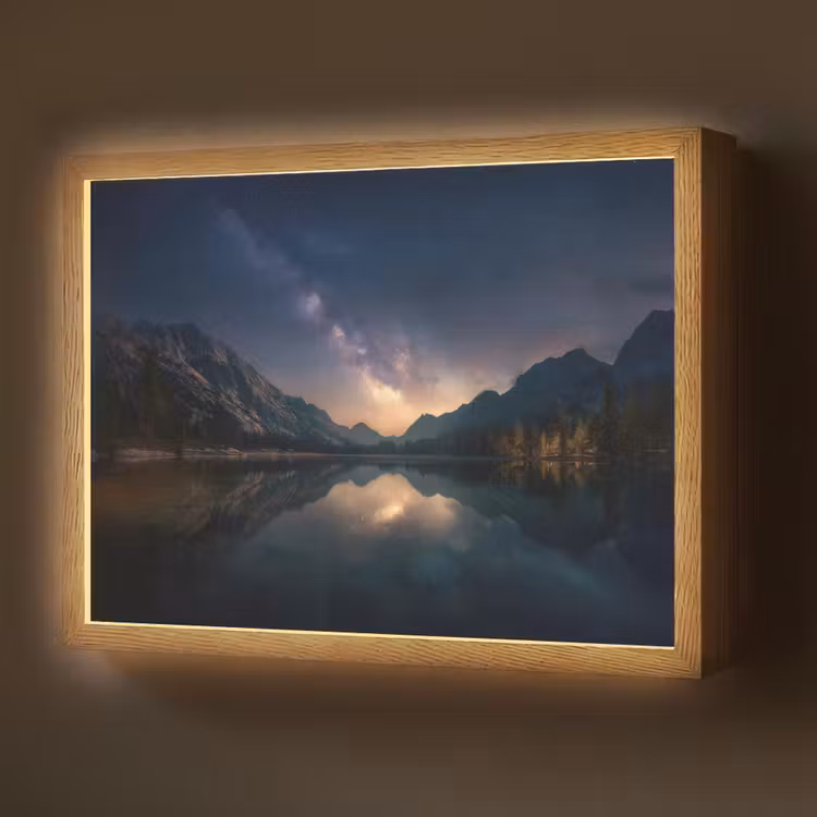 Lightbox - Wandlamp - Kristalhelder meer - Bergen - Bergen — 1