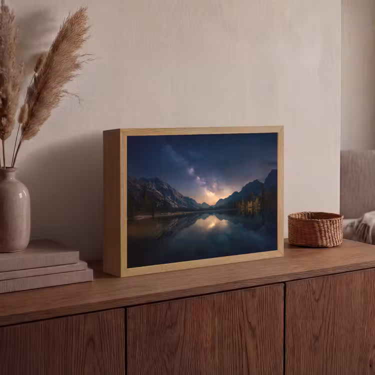 Lightbox - Wandlamp - Kristalhelder meer - Bergen - Bergen — 4