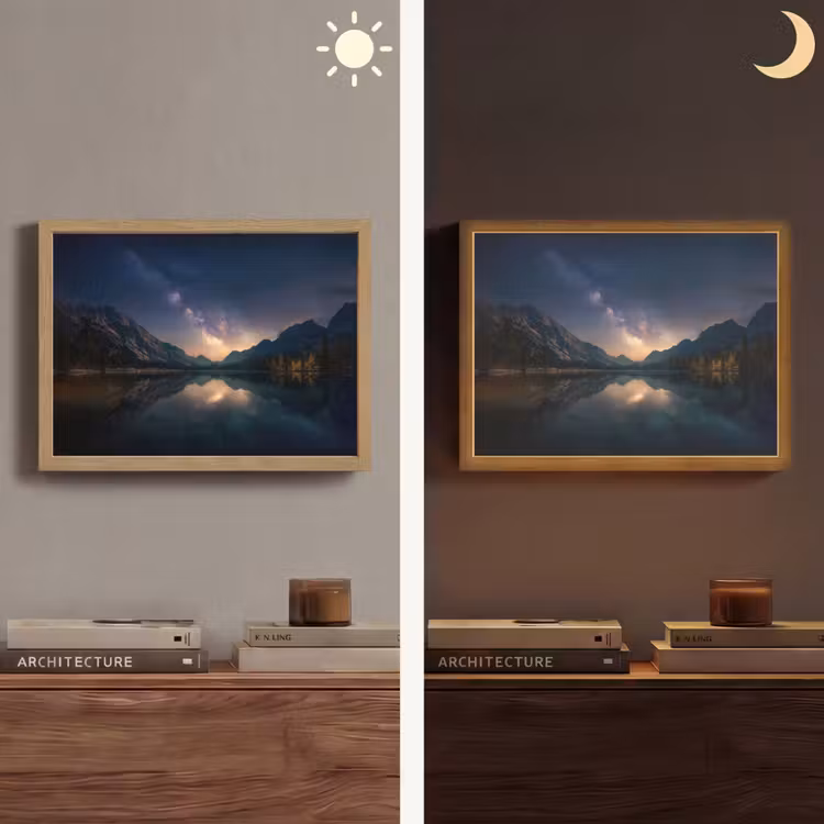 Lightbox - Wandlamp - Kristalhelder meer - Bergen - Bergen — 6