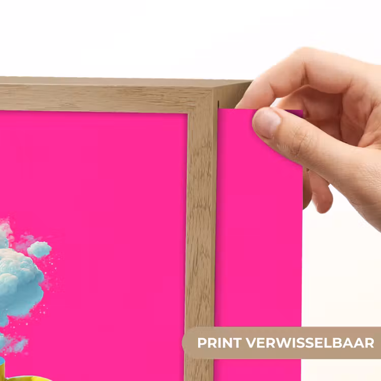Lightbox - Wandlamp - Mok - Wolken - Roze - Minimalitisch — 5
