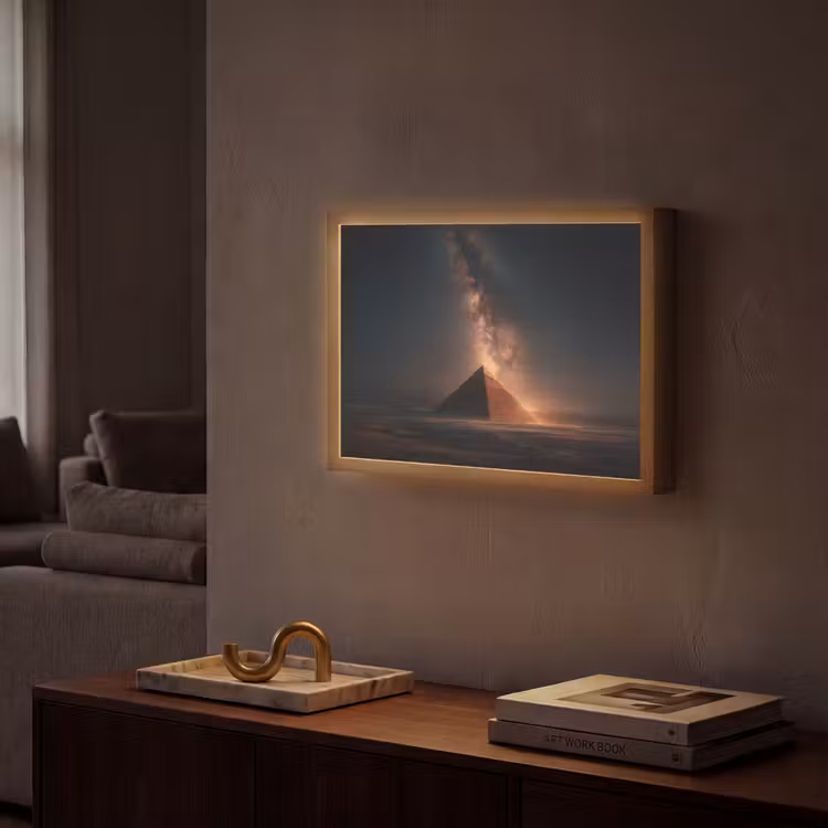 Lightbox - Wandlamp - Piramide - Woestijn - Licht — 2