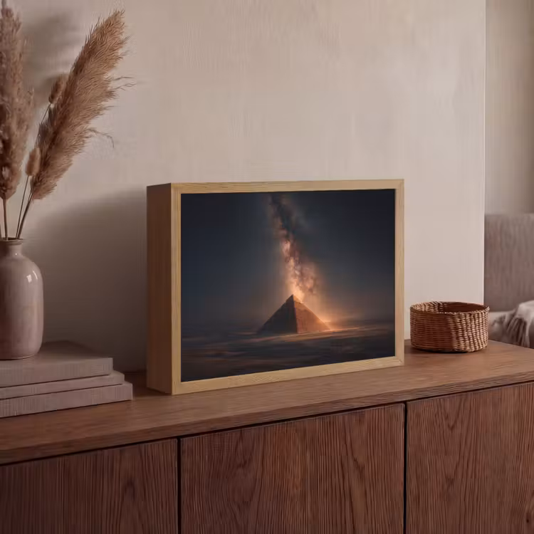Lightbox - Wandlamp - Piramide - Woestijn - Licht — 4