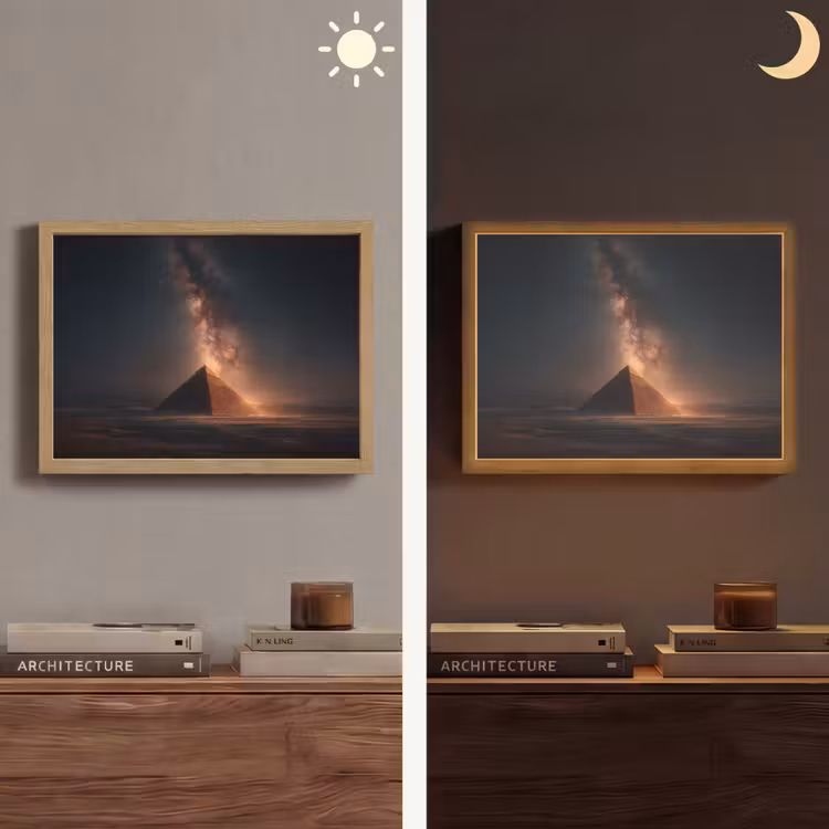 Lightbox - Wandlamp - Piramide - Woestijn - Licht — 6