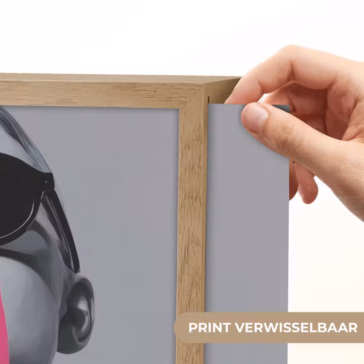 Lightbox - Wandlamp - Portret - Vrouw - Zonnebril - Verfdruppels — 5
