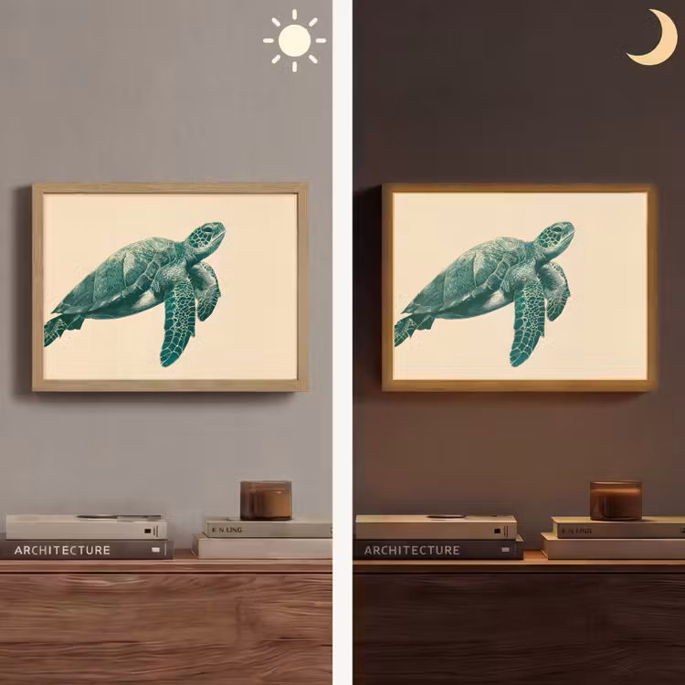 Lightbox - Wandlamp - Schildpad - Sierlijk - Groen - Schild — 6