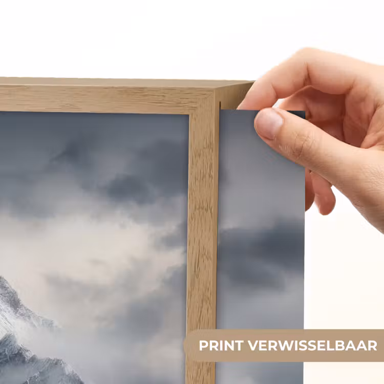 Lightbox - Wandlamp - Sneeuw - Berg - Wolken — 5