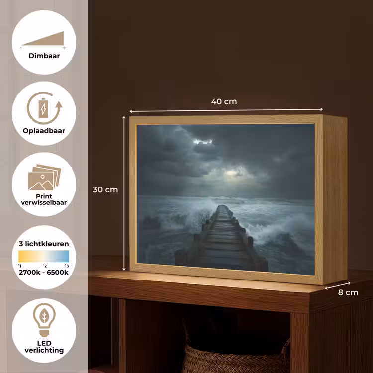 Lightbox - Wandlamp - Steiger - Storm - Golven — 10