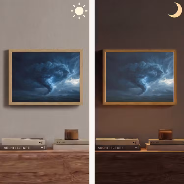 Lightbox - Wandlamp - Tornado - Duister - Wolken — 6