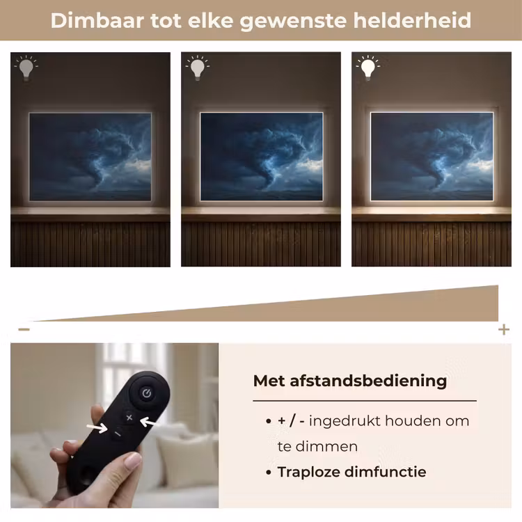 Lightbox - Wandlamp - Tornado - Duister - Wolken — 9