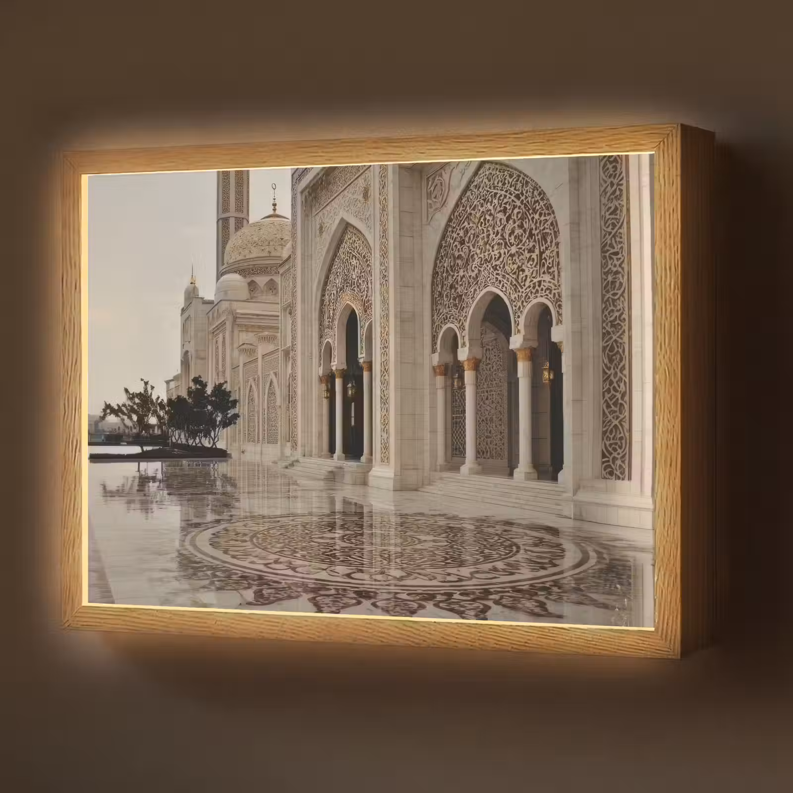 Lightbox - Wandlamp - Gouden details - Marmer - Islamitisch — 1