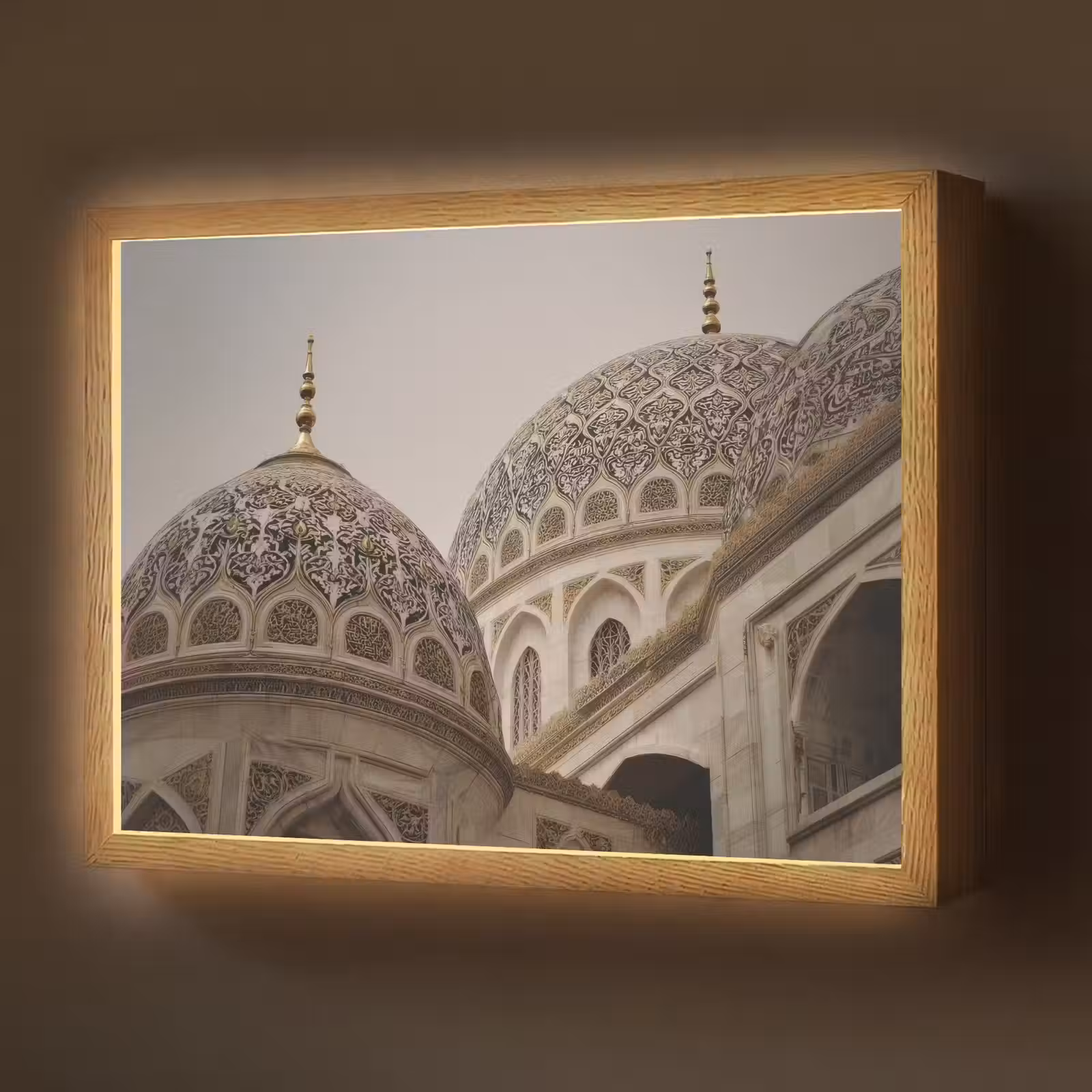 Lightbox - Wandlamp - Mozaïekkoepels - Gouden spitsen - Islamitisch — 1