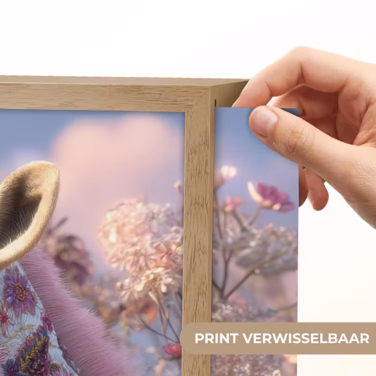 Lightbox - Wandlamp - Giraffe - Bloemen - Roze — 5