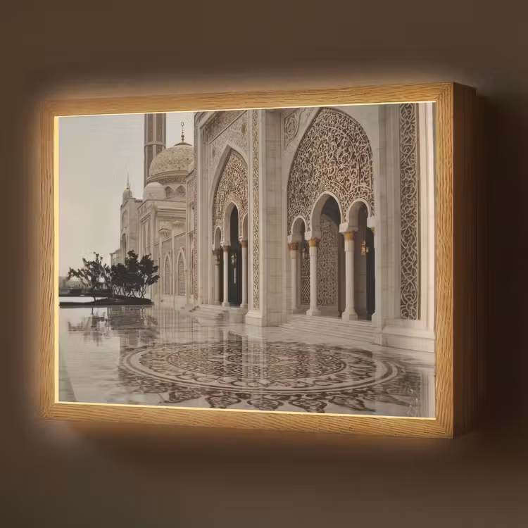 Lightbox - Wandlamp - Gouden details - Marmer - Islamitisch — 1