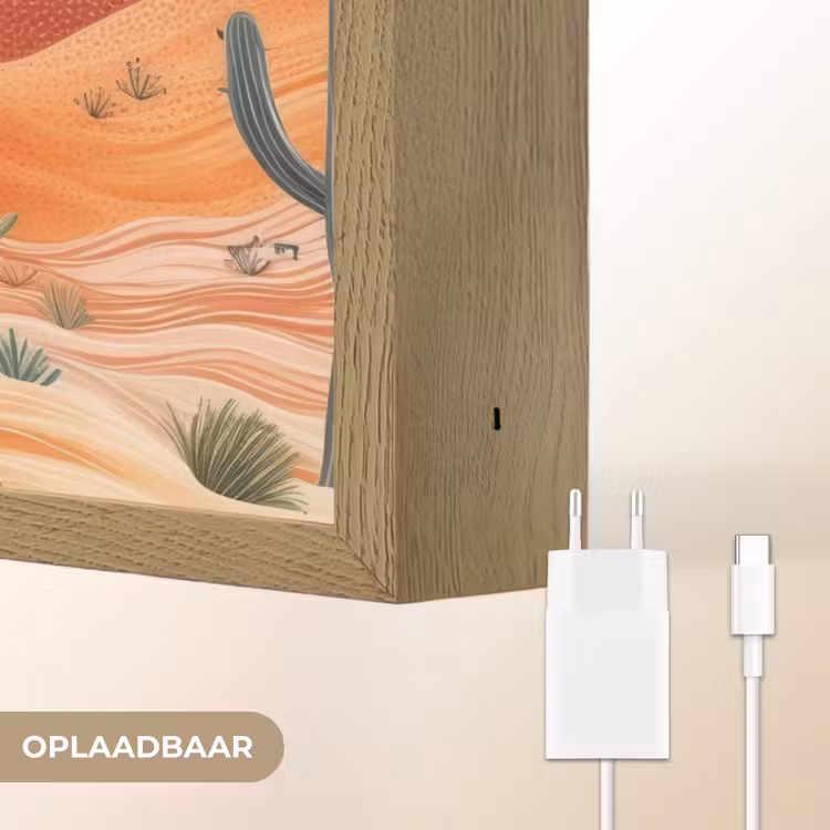 Lightbox - Wandlamp - Landschap - Heuvels - Zonsondergang — 7