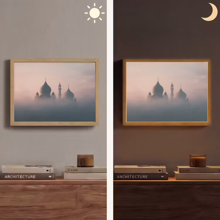 Lightbox - Wandlamp - Moskee - Minaretten - mist - Islamitisch — 6
