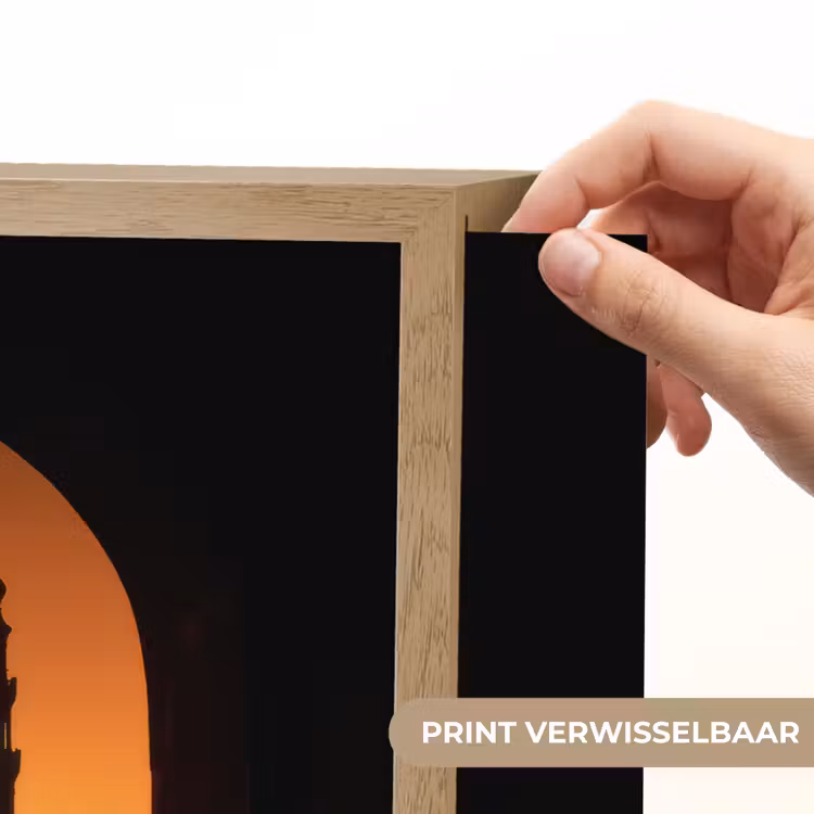 Lightbox - Wandlamp - Moskee - Oranje lucht - Islamitisch — 5