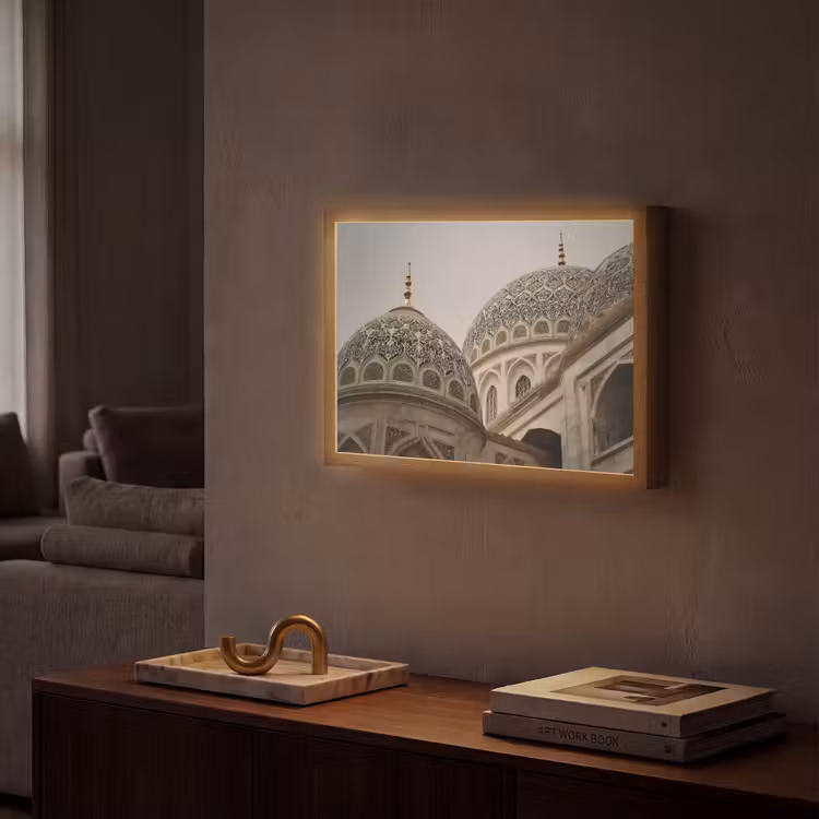 Lightbox - Wandlamp - Mozaïekkoepels - Gouden spitsen - Islamitisch — 2