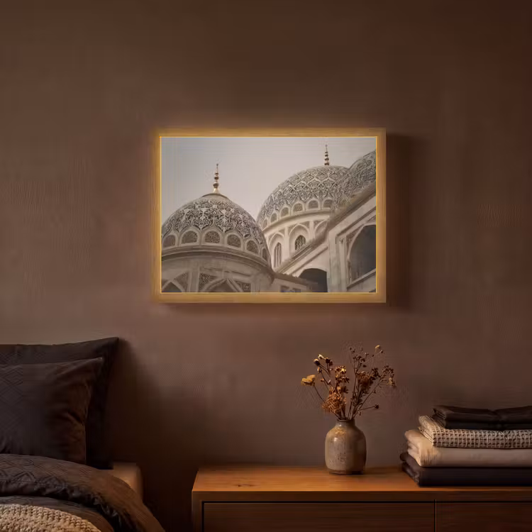 Lightbox - Wandlamp - Mozaïekkoepels - Gouden spitsen - Islamitisch — 3