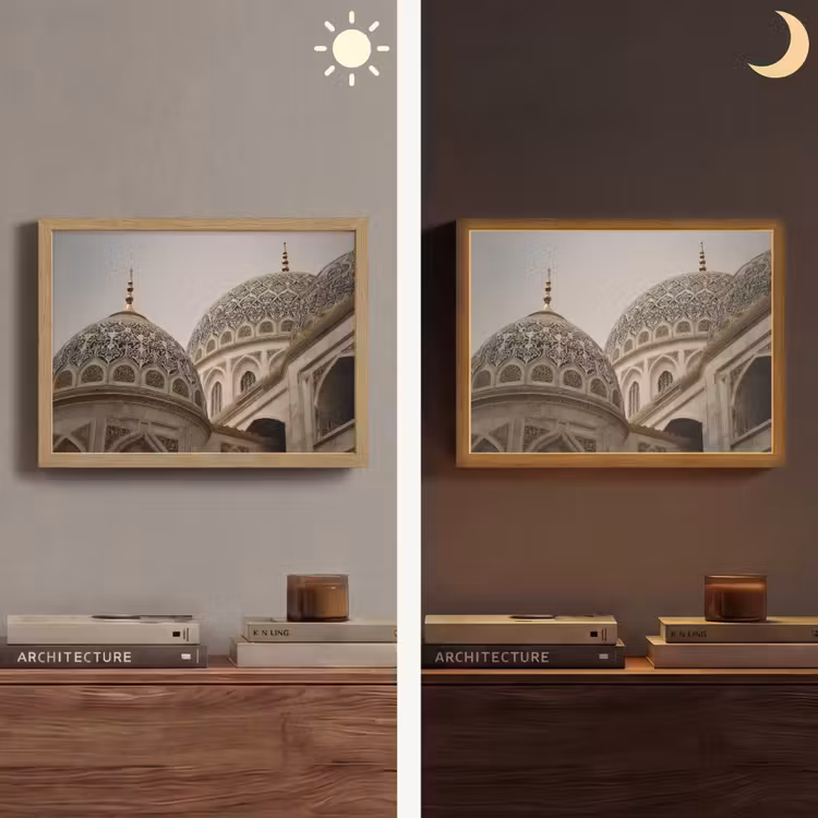 Lightbox - Wandlamp - Mozaïekkoepels - Gouden spitsen - Islamitisch — 6