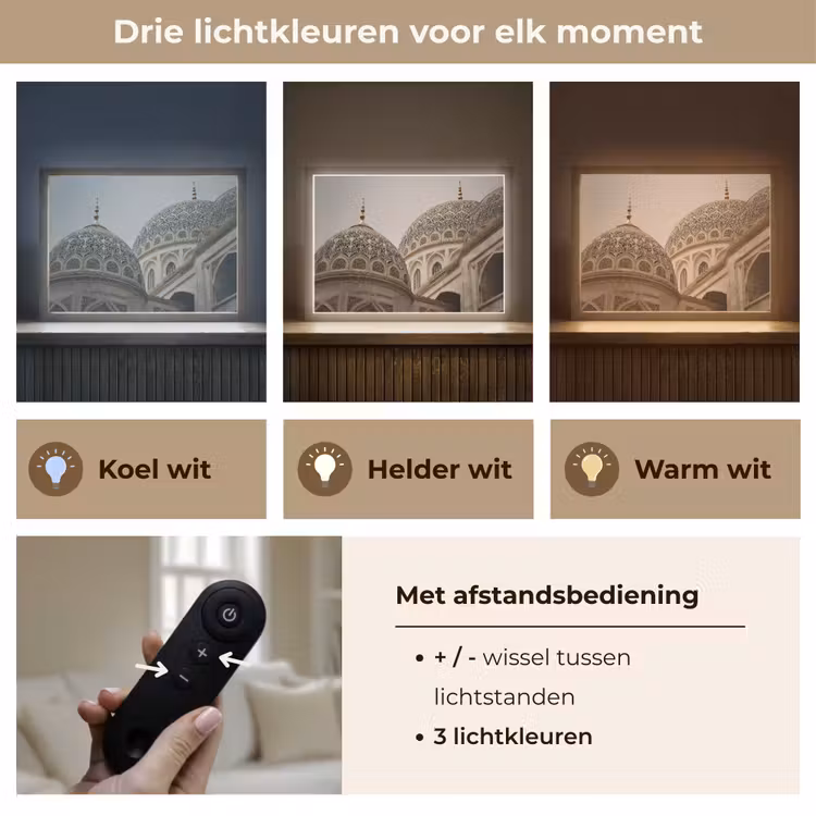 Lightbox - Wandlamp - Mozaïekkoepels - Gouden spitsen - Islamitisch — 8
