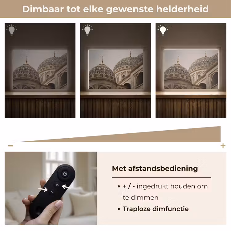Lightbox - Wandlamp - Mozaïekkoepels - Gouden spitsen - Islamitisch — 9