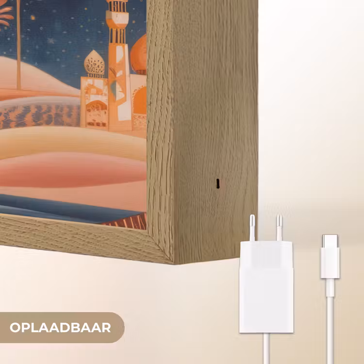 Lightbox - Wandlamp - Sterrenhemel - Palmen - Rivier — 7