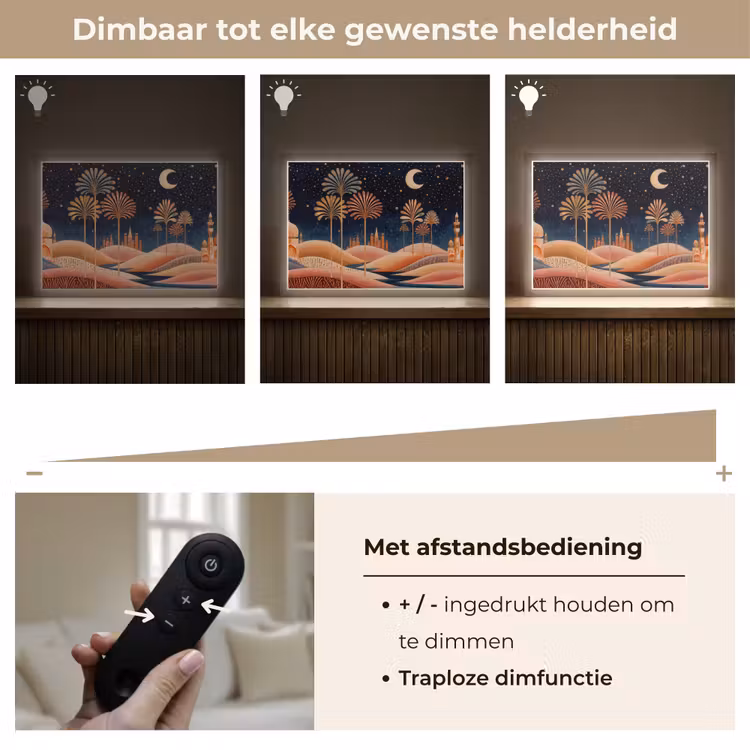 Lightbox - Wandlamp - Sterrenhemel - Palmen - Rivier — 9