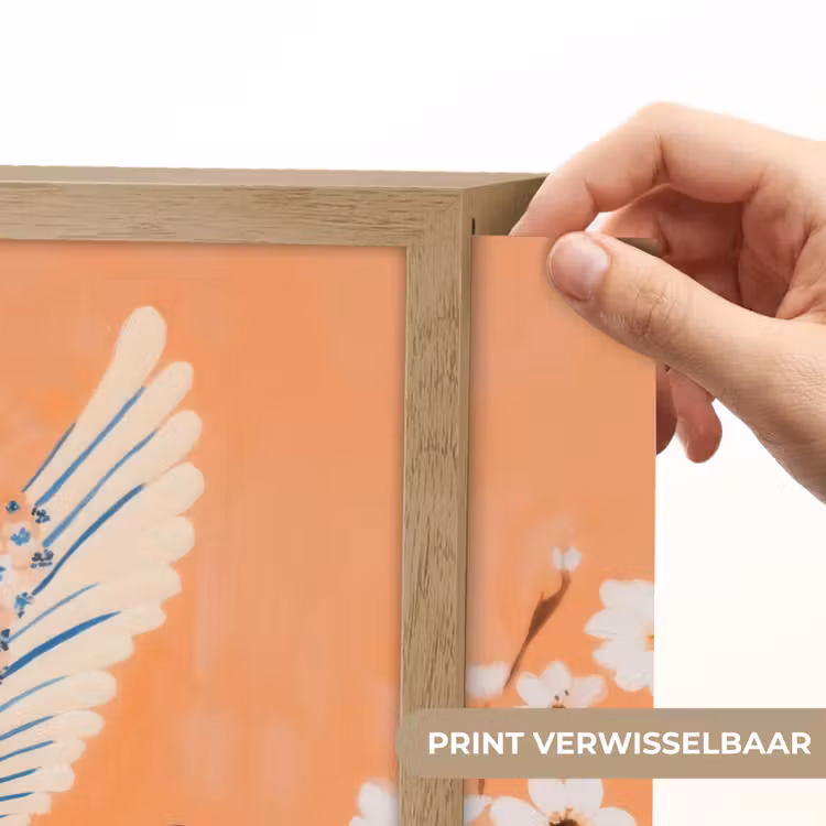 Lightbox - Wandlamp - Vogel - Bloesemtakken - Warm - Kleurrijk — 5