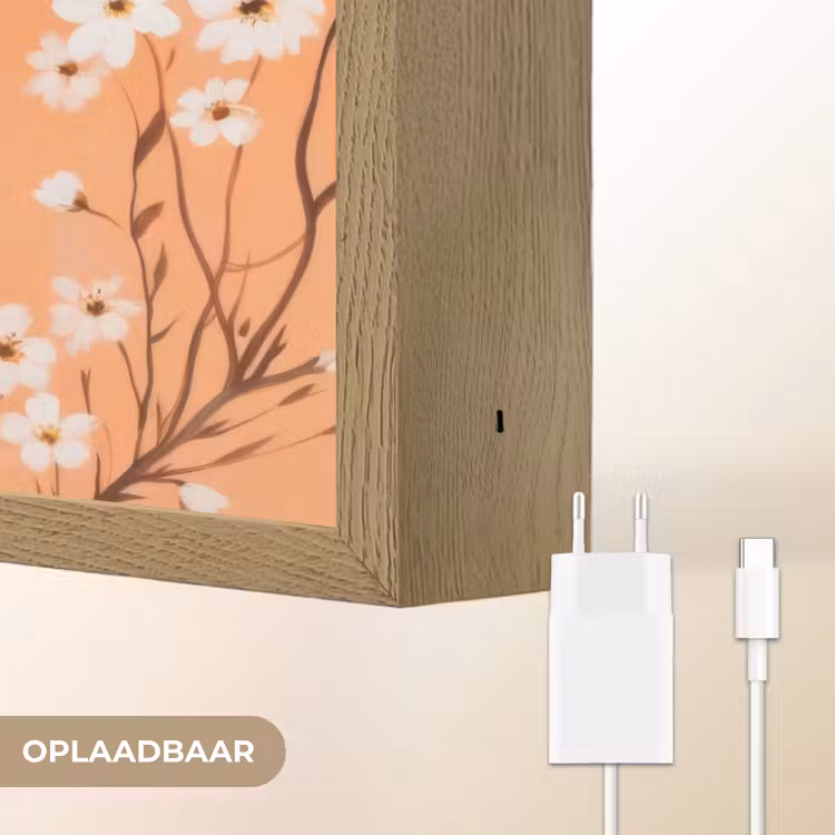 Lightbox - Wandlamp - Vogel - Bloesemtakken - Warm - Kleurrijk — 7