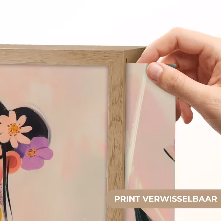 Lightbox - Wandlamp - Vrouw - Bloemen - Pastel — 5