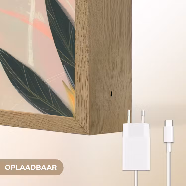 Lightbox - Wandlamp - Vrouw - Bloemen - Pastel — 7