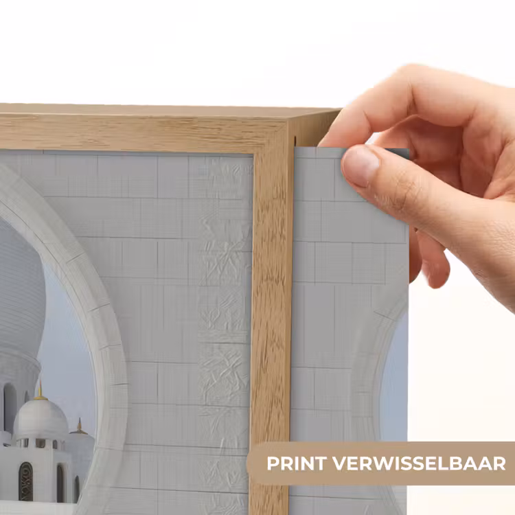 Lightbox - Wandlamp - Witte koepel - Gouden Details - Moskee — 5