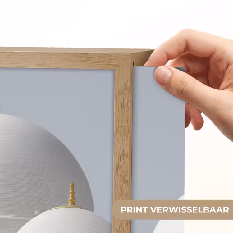Lightbox - Wandlamp - Witte koepels - Helderblauwe lucht - Islamitisch — 5