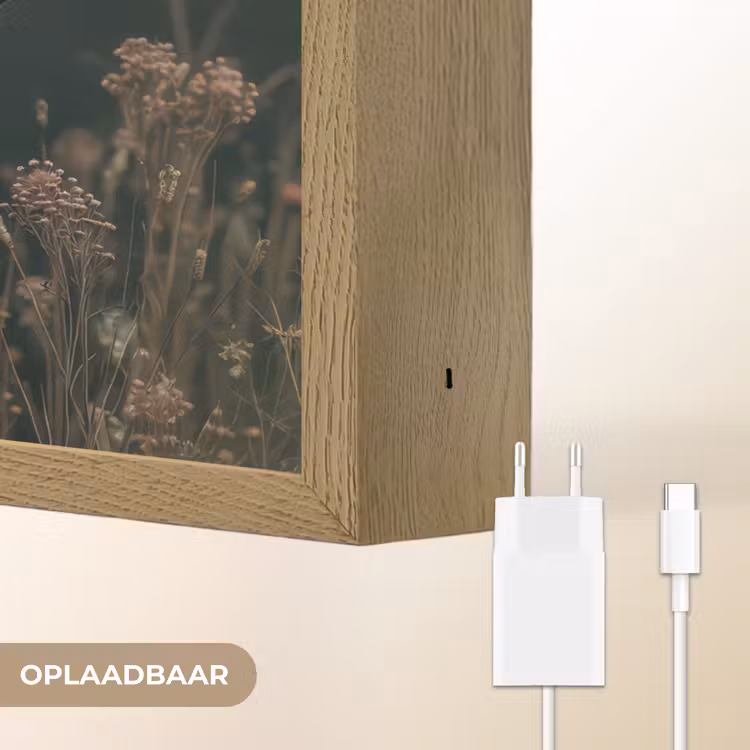 Lightbox - Wandlamp - Wolf - Bloemen - Natuur — 7