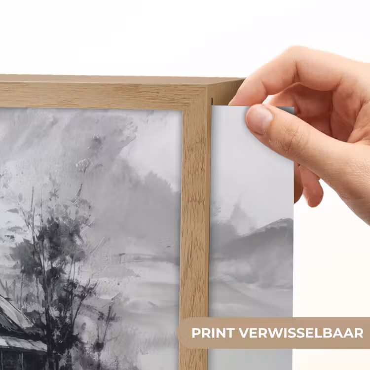 Lightbox - Wandlamp - Hut - Grijs - Bergen - Mistig — 5