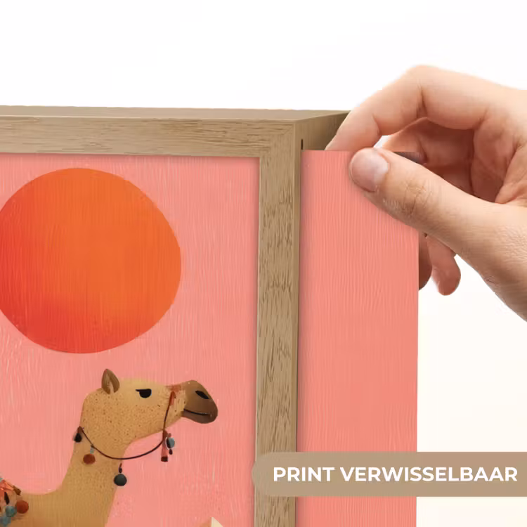 Lightbox - Wandlamp - Kameel - Pyramides - Rode zon — 5