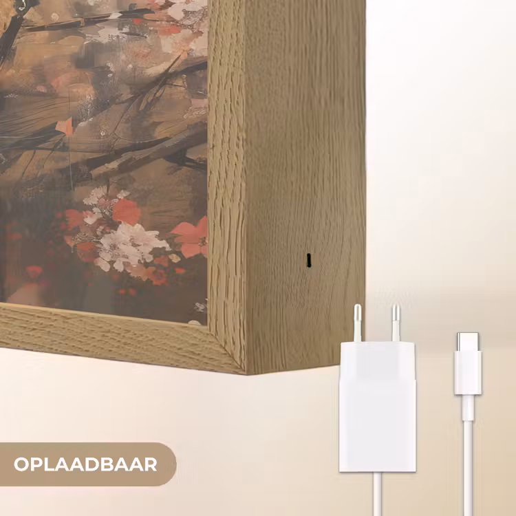 Lightbox - Wandlamp - Kimono - Vrouw - kersenbomen — 7
