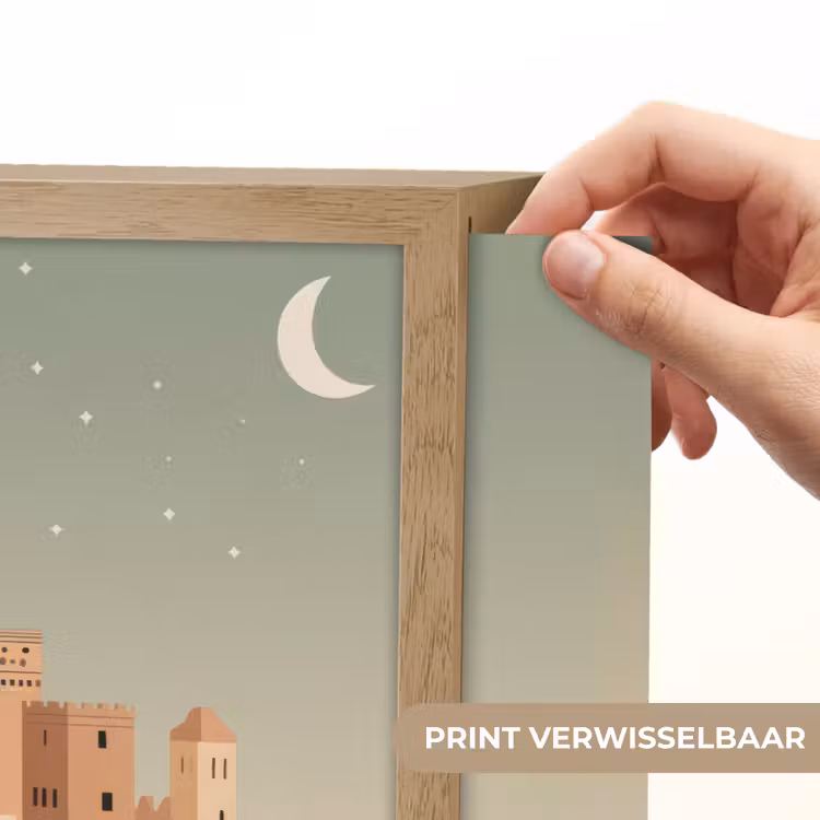 Lightbox - Wandlamp - Nachtlandschap - Kamelen - Sterren - zandduinden — 5