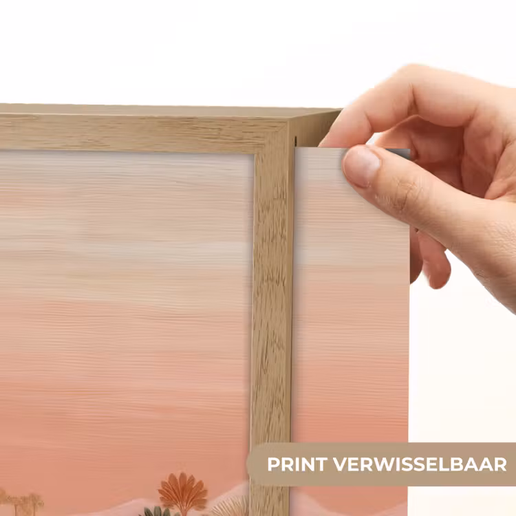 Lightbox - Wandlamp - Roze landschap - Palmen - Water — 5